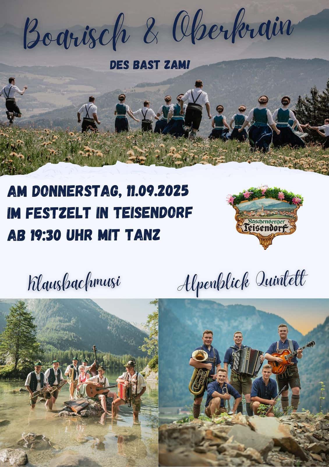 Tanzabend im Festzelt in Teisendorf